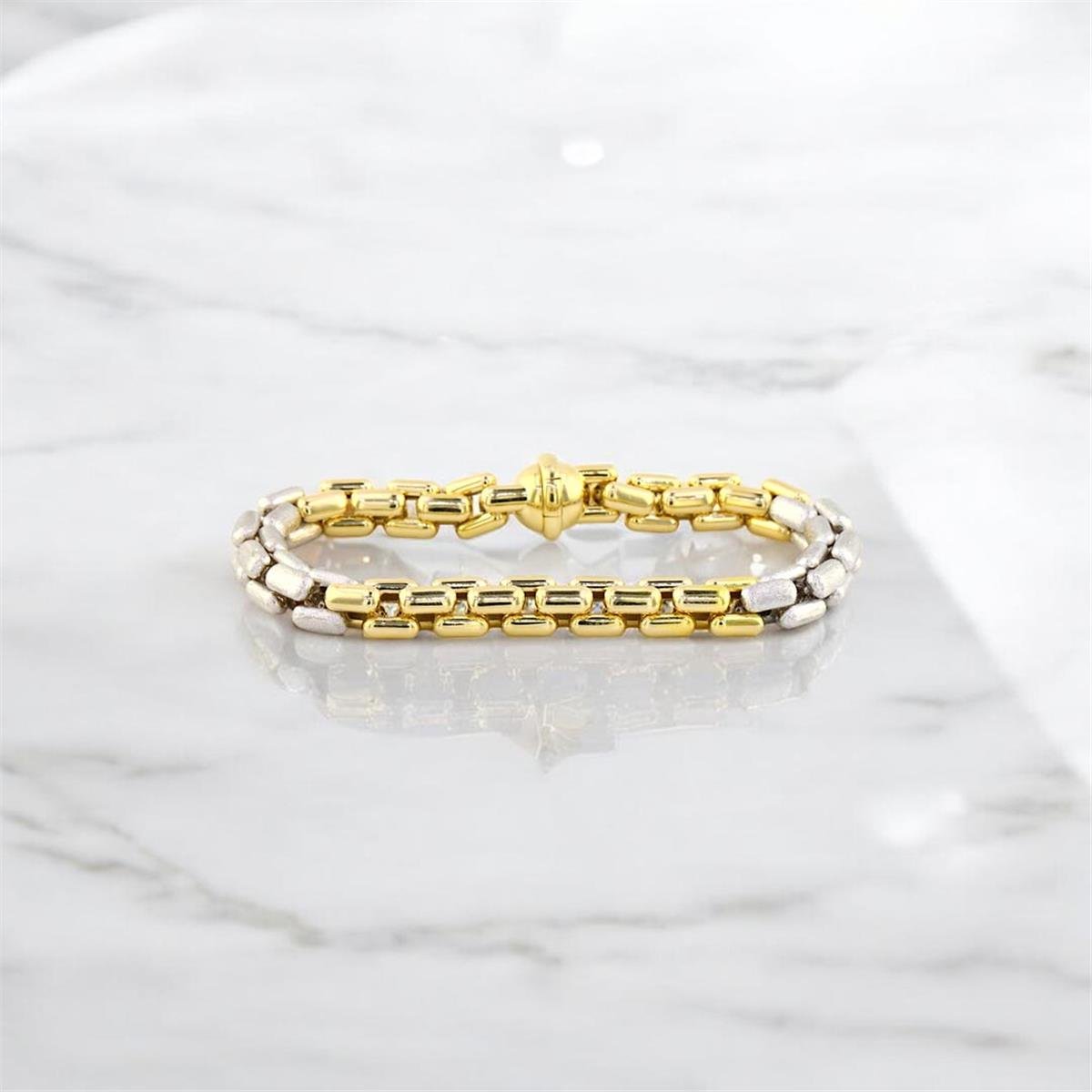 14 Ayar Altın Tasarım Bileklik  -  0184986