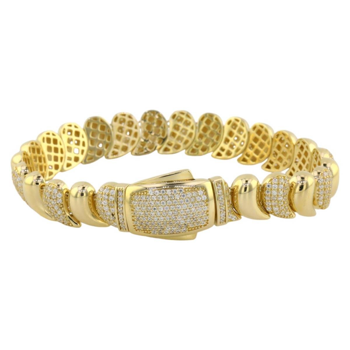 14 Ayar Altın Tasarım Bileklik  -  0187705