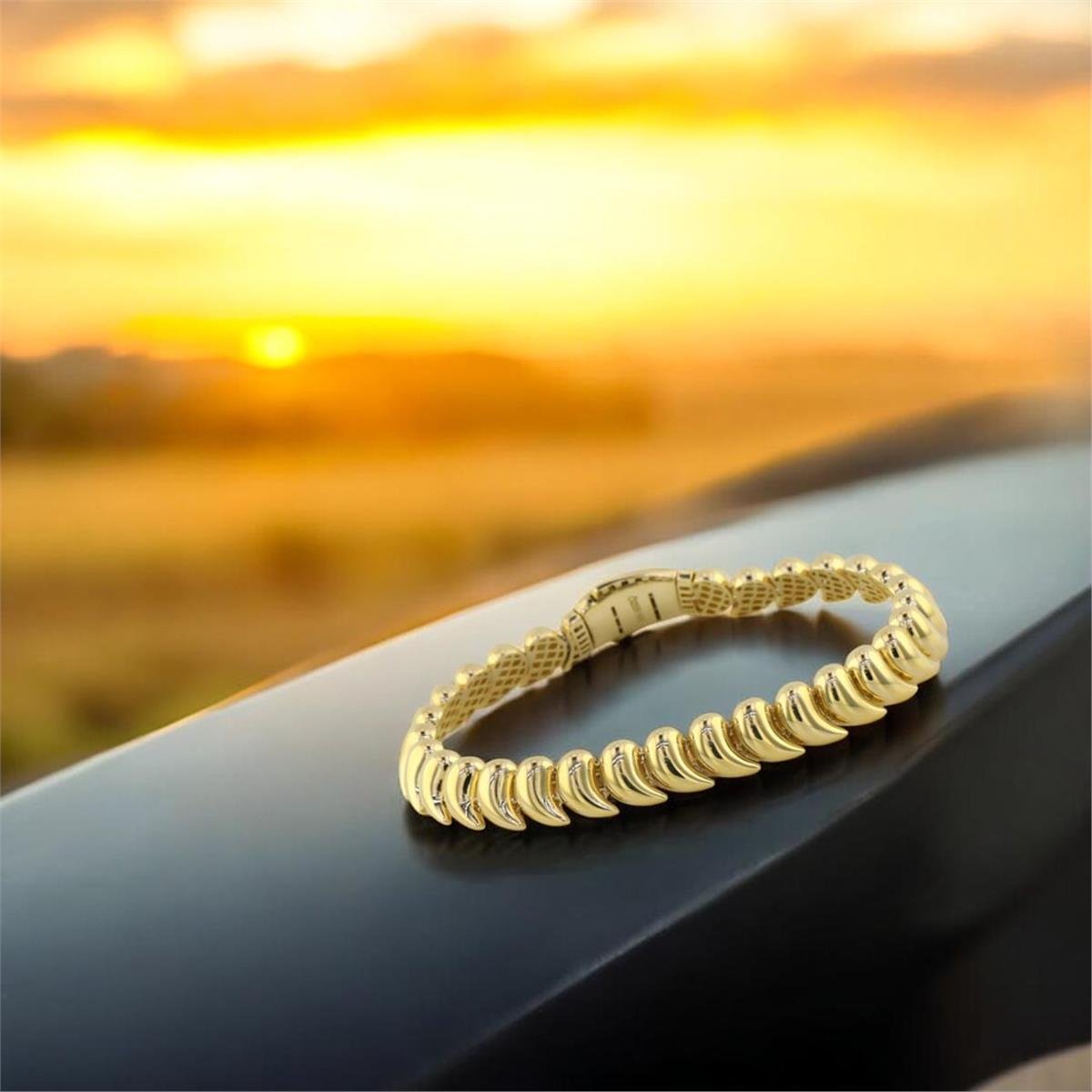 14 Ayar Altın Tasarım Bileklik  -  0187712