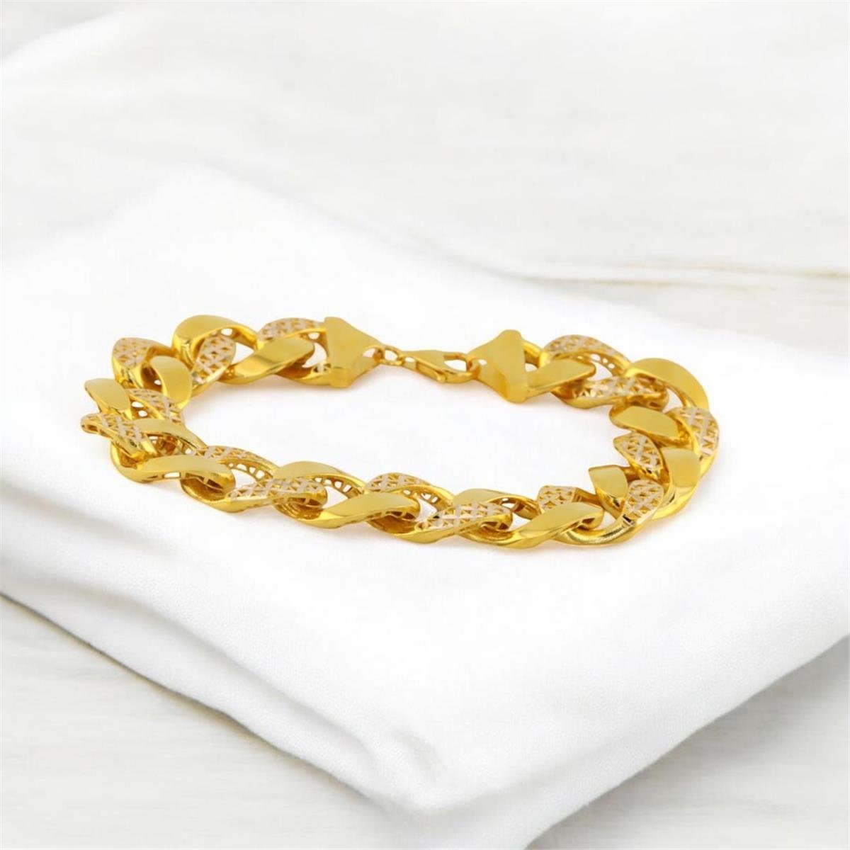 14 Ayar Altın Tasarım Bileklik  -  0187721