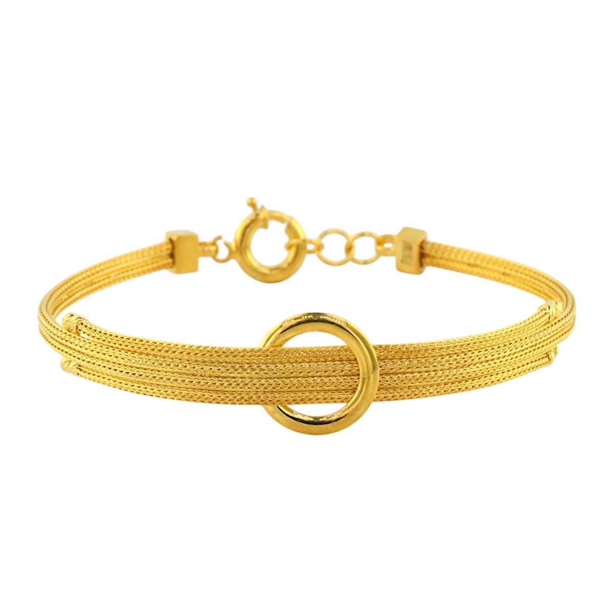 14 Ayar Altın Tasarım Bileklik  -  0187923