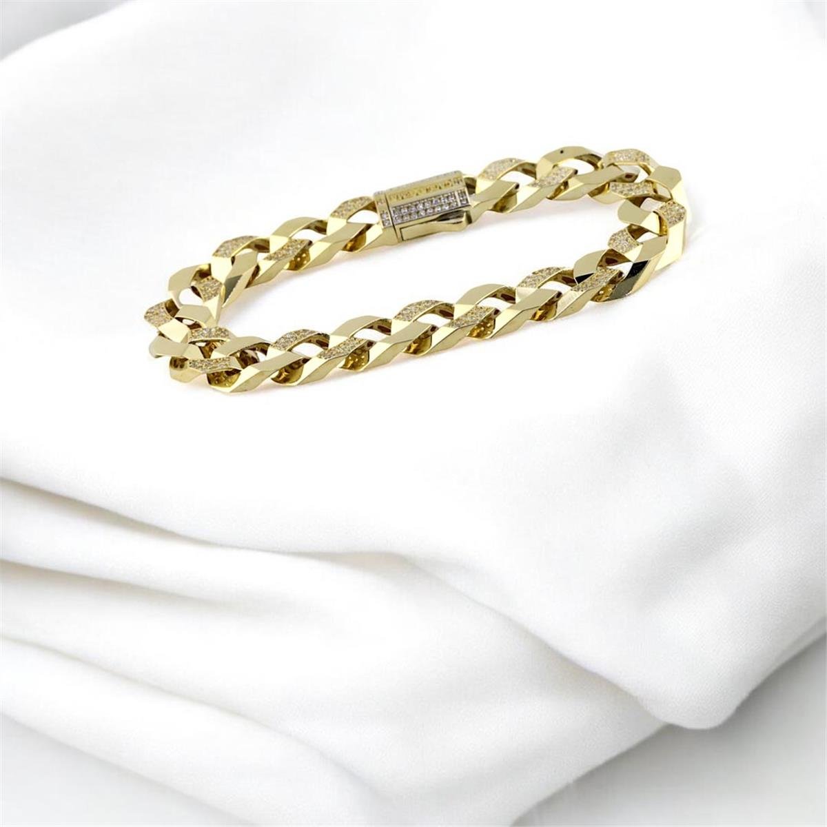 14 Ayar Altın Tasarım Bileklik  -  0188344