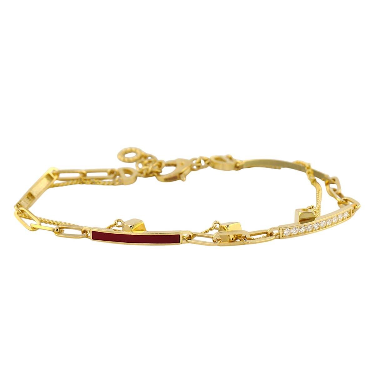 14 Ayar Altın Tasarım Bileklik  -  0192577