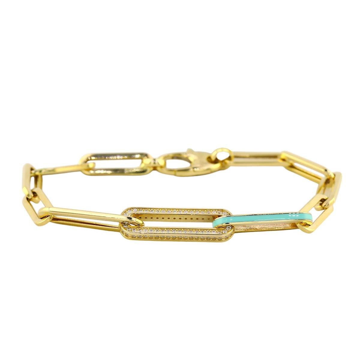 14 Ayar Altın Tasarım Bileklik  -  0192578