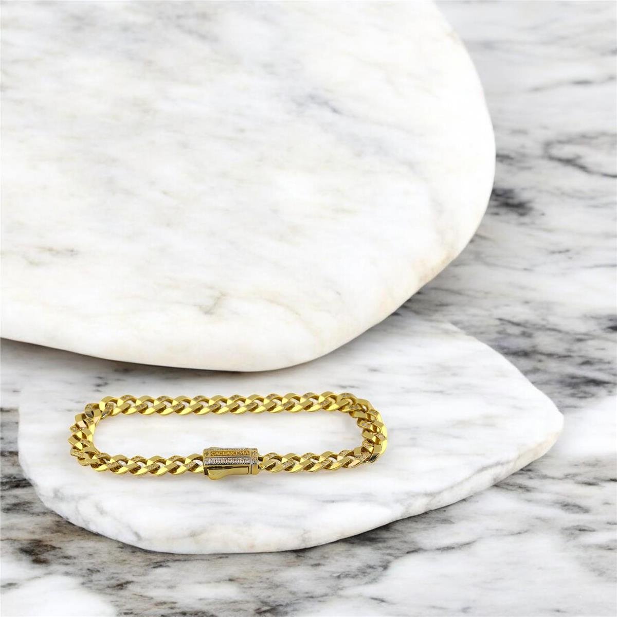 14 Ayar Altın Tasarım Bileklik  -  0192631