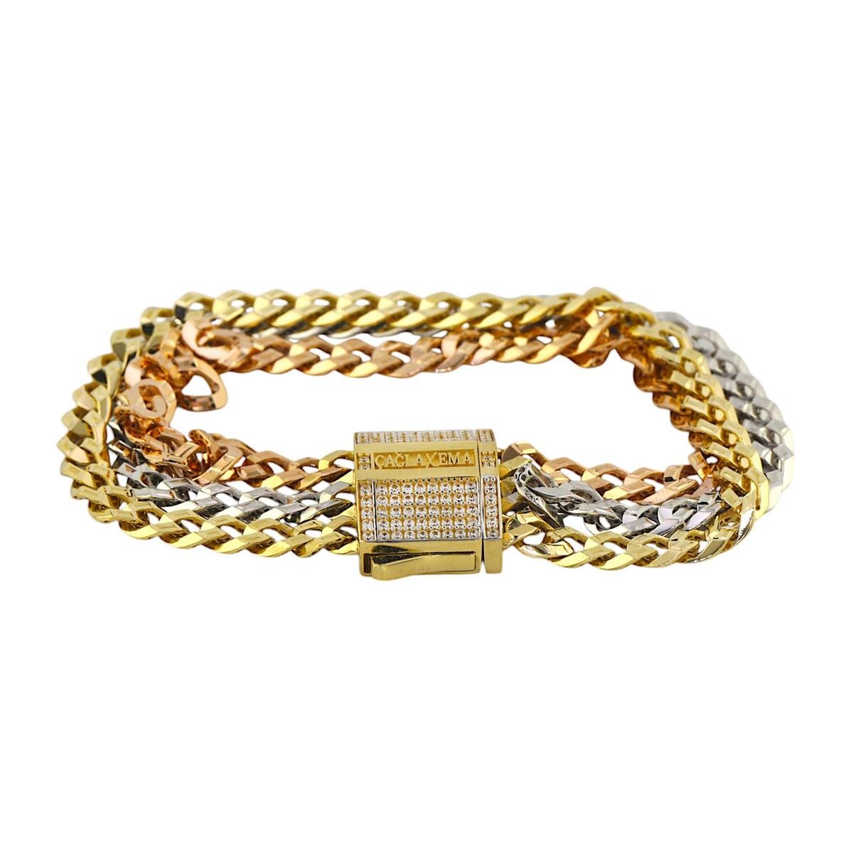 14 Ayar Altın Tasarım Bileklik  -  0192635