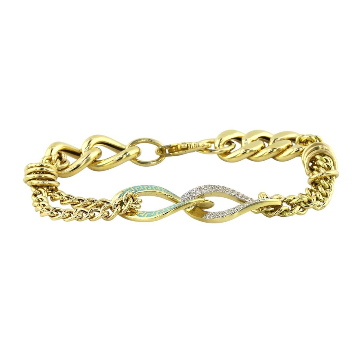 14 Ayar Altın Tasarım Bileklik  -  0193055