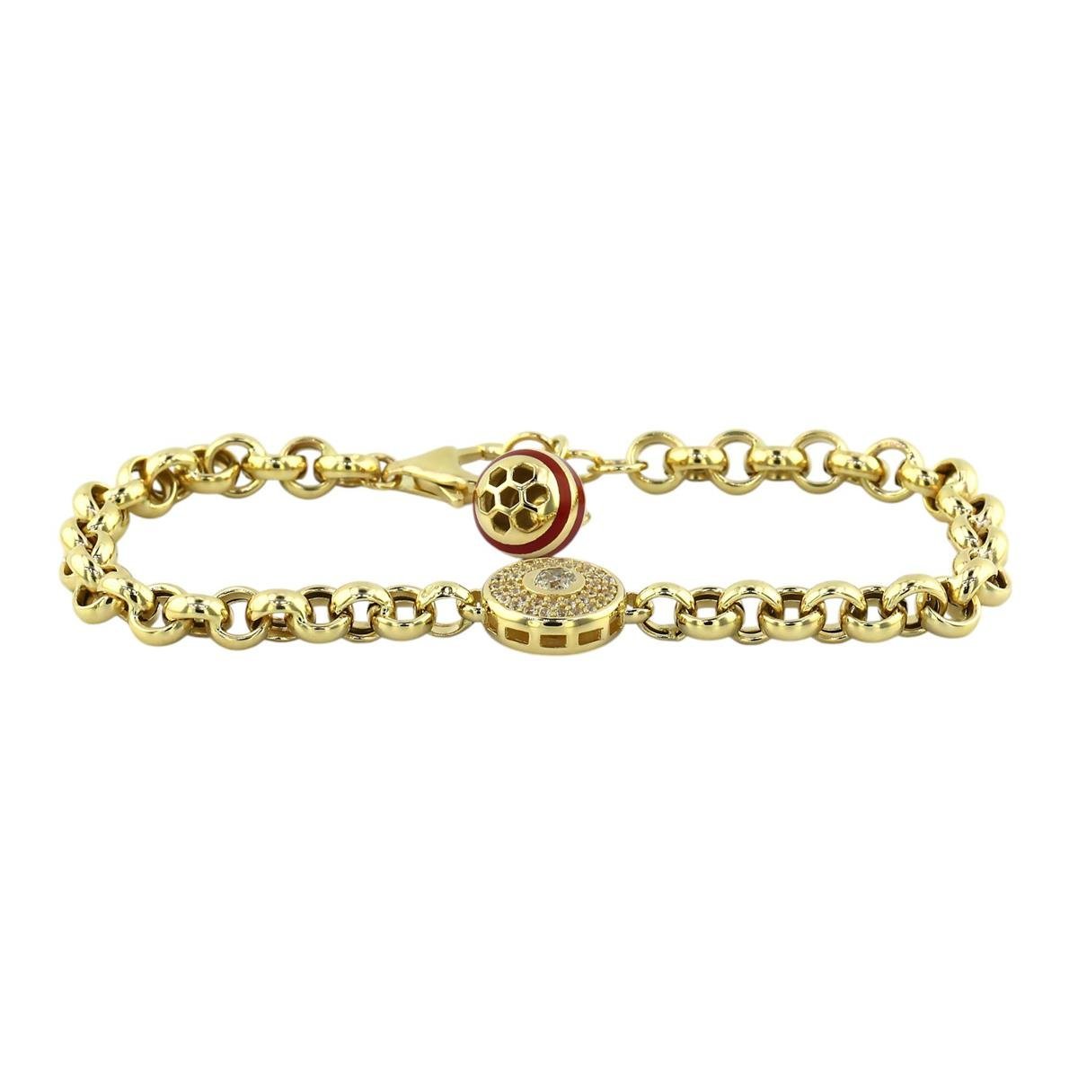 14 Ayar Altın Tasarım Bileklik  -  0193056