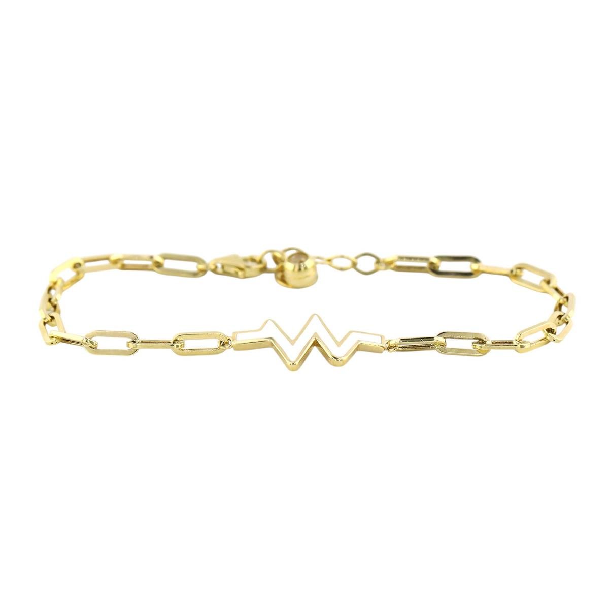 14 Ayar Altın Tasarım Bileklik  -  0193644