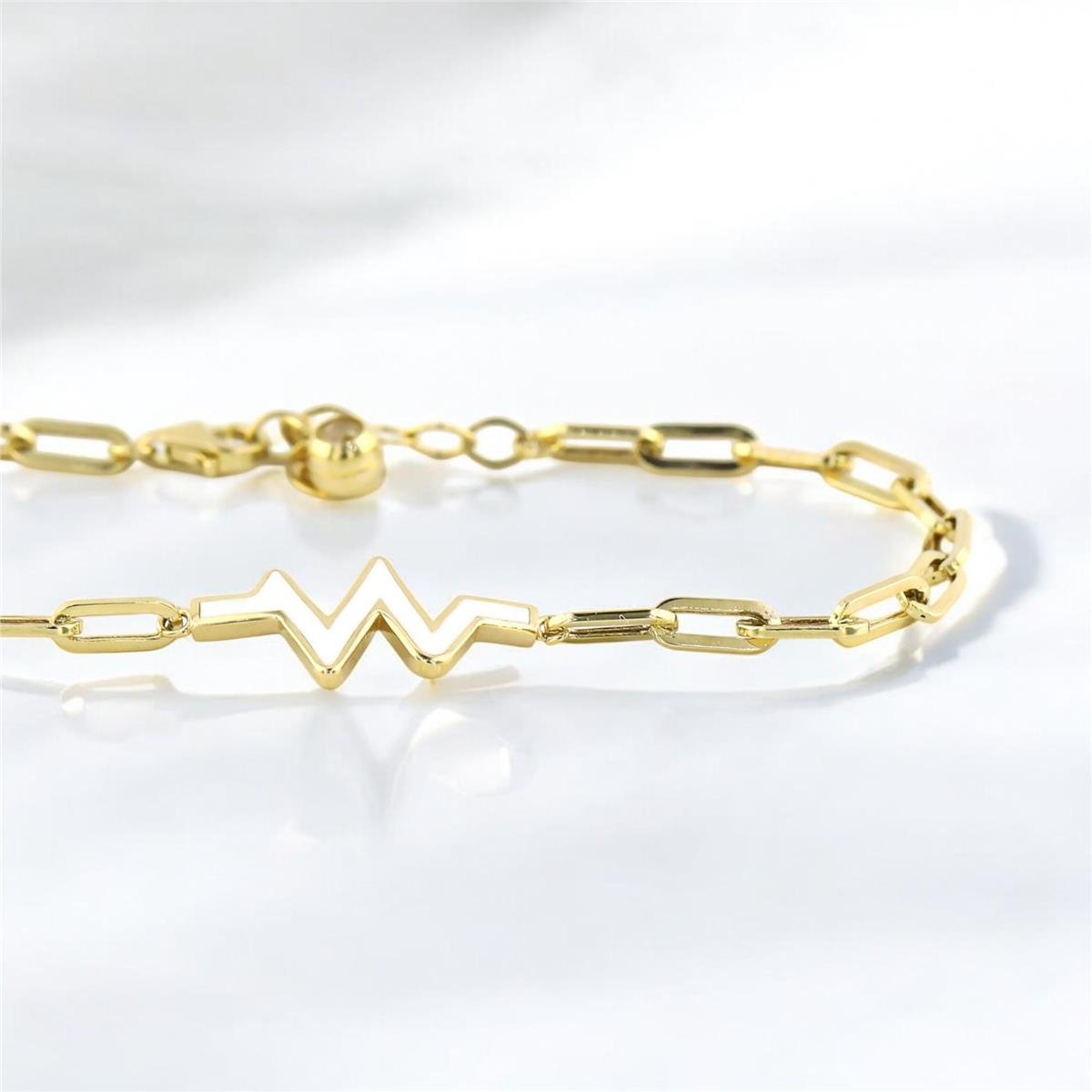 14 Ayar Altın Tasarım Bileklik  -  0193644