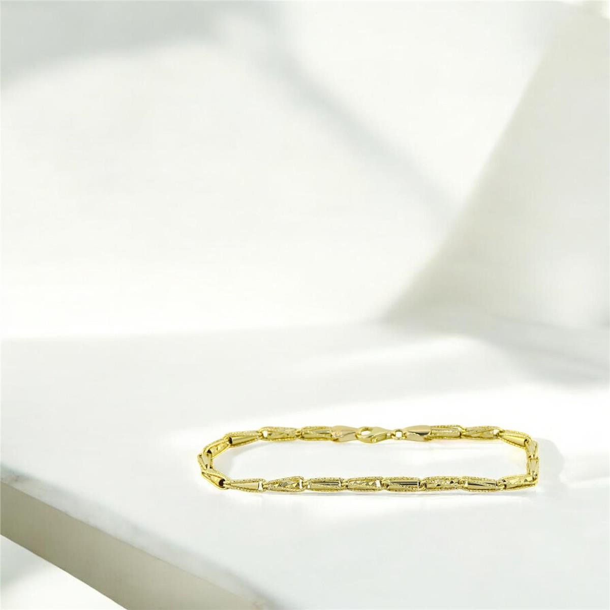 14 Ayar Altın Tasarım Bileklik  -  0194071