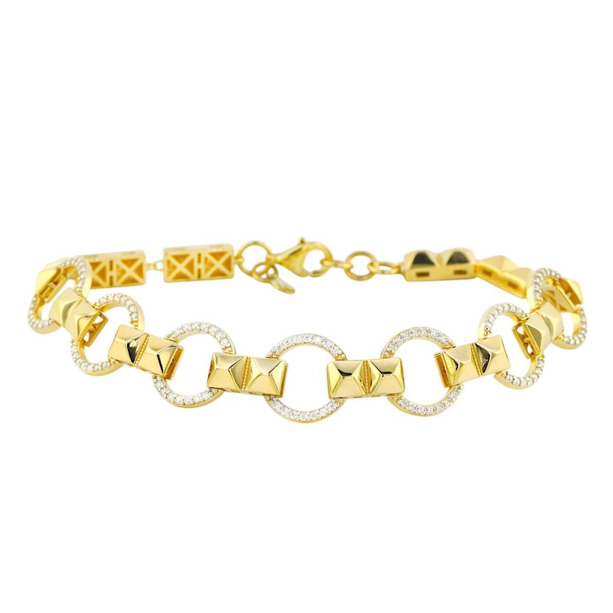 14 Ayar Altın Tasarım Bileklik  -  0194339