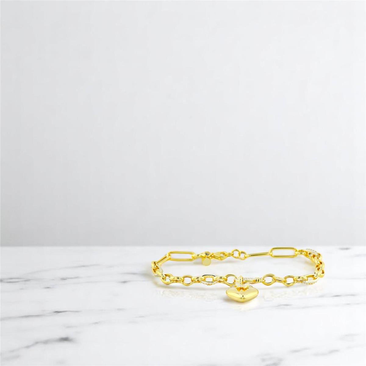 14 Ayar Altın Tasarım Bileklik  -  0194341