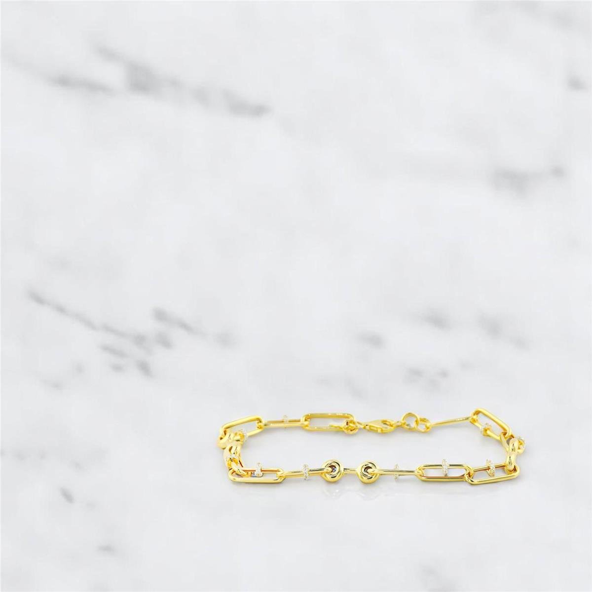 14 Ayar Altın Tasarım Bileklik  -  0194343