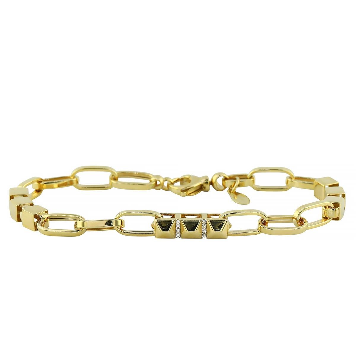 14 Ayar Altın Tasarım Bileklik  -  0194630