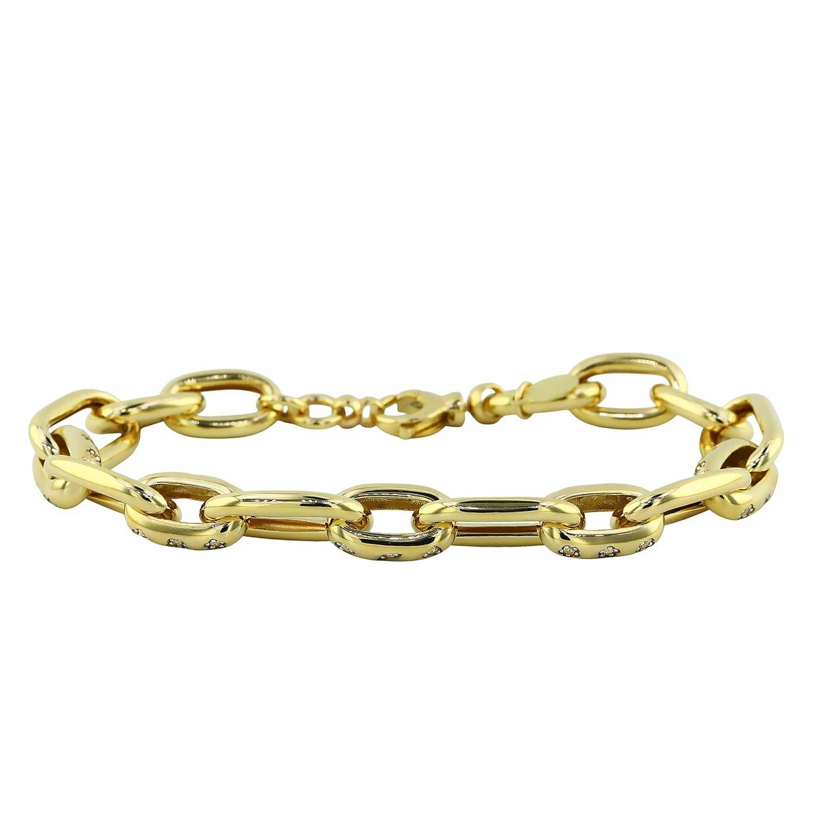 14 Ayar Altın Tasarım Bileklik  -  0194631