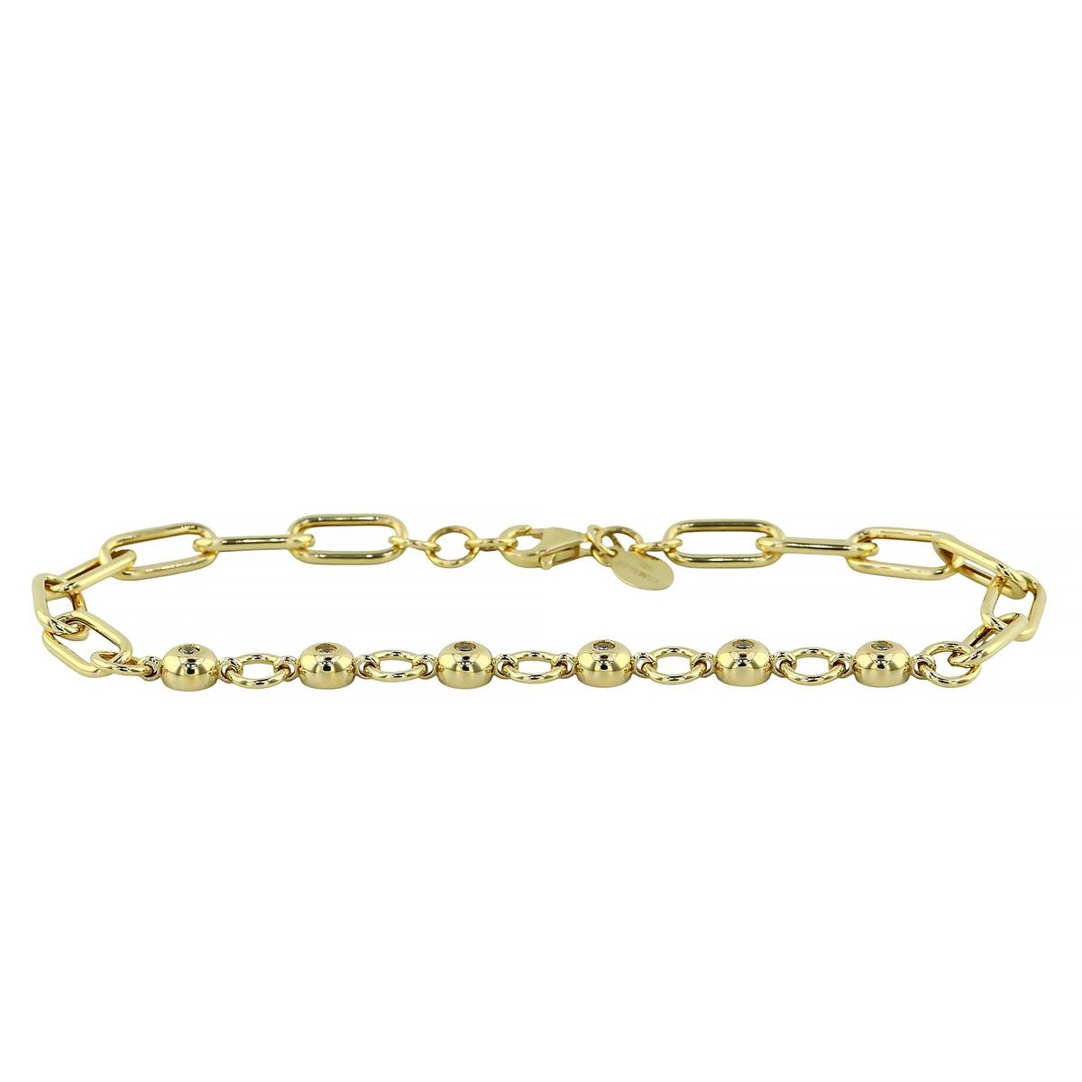 14 Ayar Altın Tasarım Bileklik  -  0194639