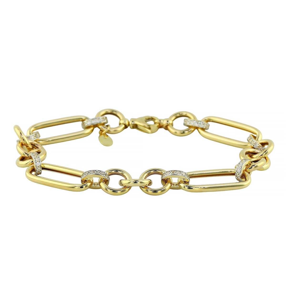 14 Ayar Altın Tasarım Bileklik  -  0194640