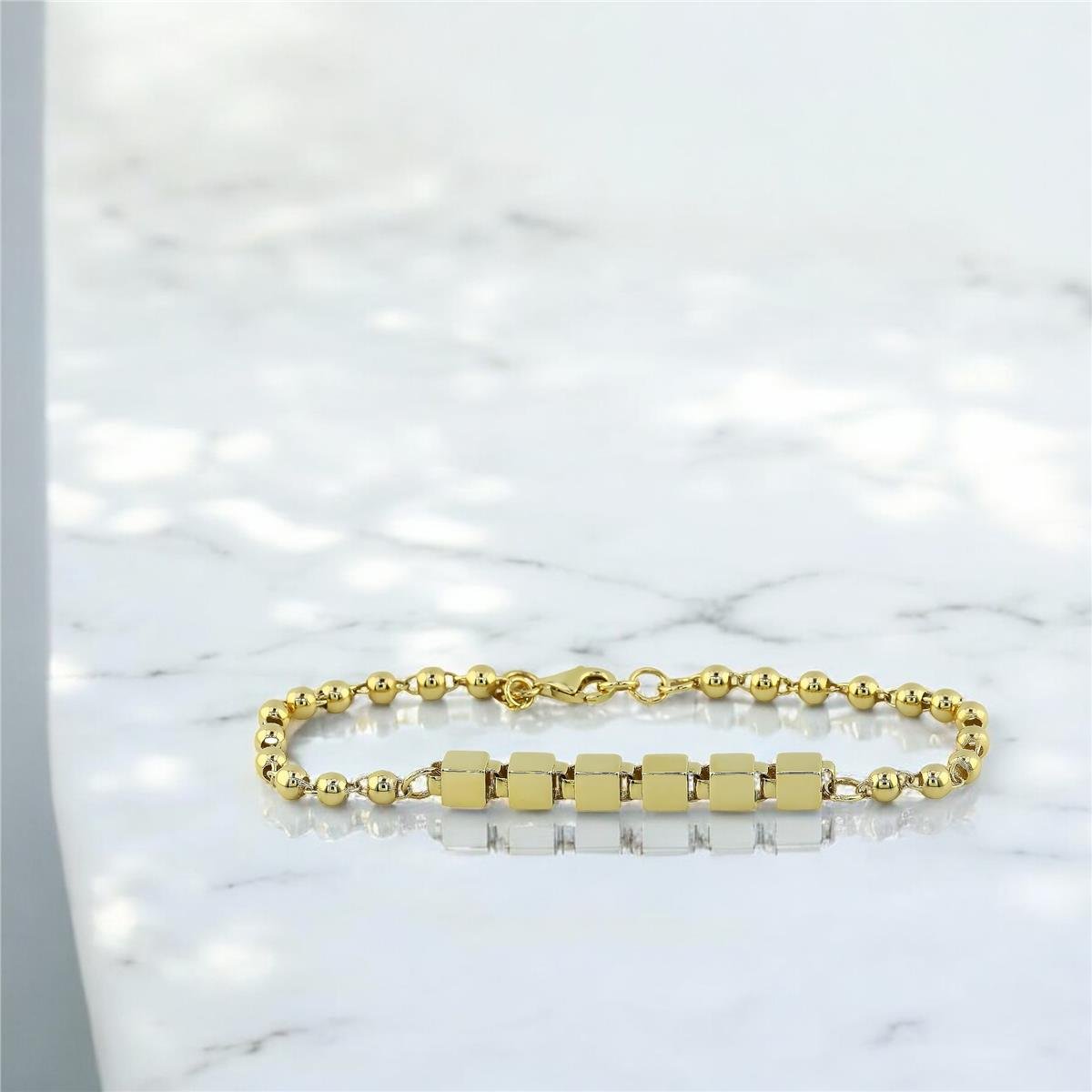 14 Ayar Altın Tasarım Bileklik  -  0194647