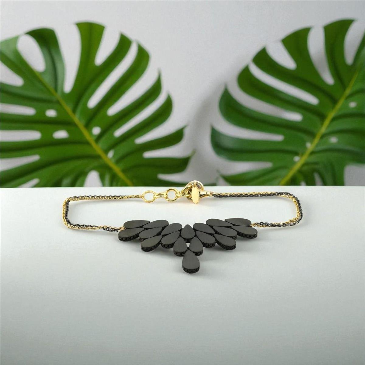 14 Ayar Altın Tasarım Bileklik  -  0195083