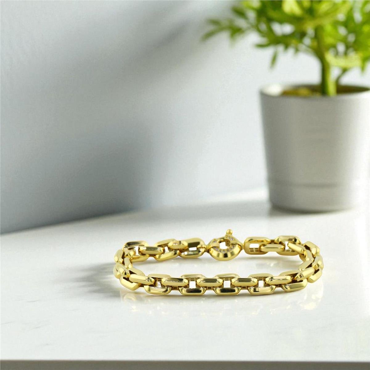 14 Ayar Altın Tasarım Bileklik  -  0195255