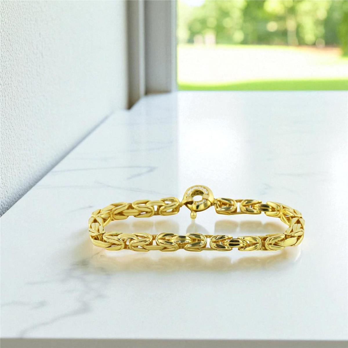 14 Ayar Altın Tasarım Bileklik  -  0195281