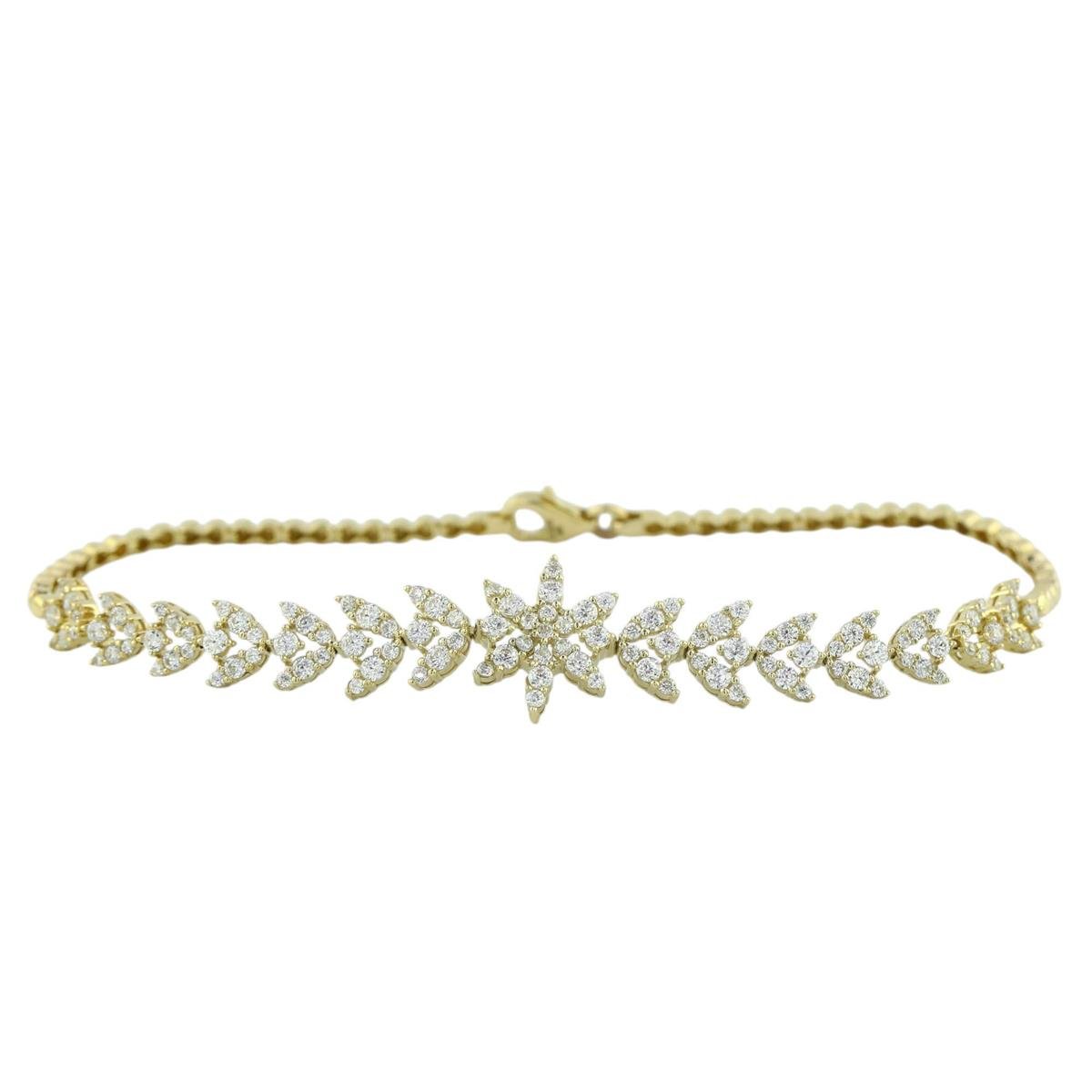 14 Ayar Altın Tasarım Bileklik  -  0196353