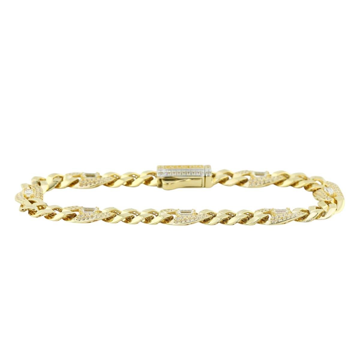 14 Ayar Altın Tasarım Bileklik  -  0196394