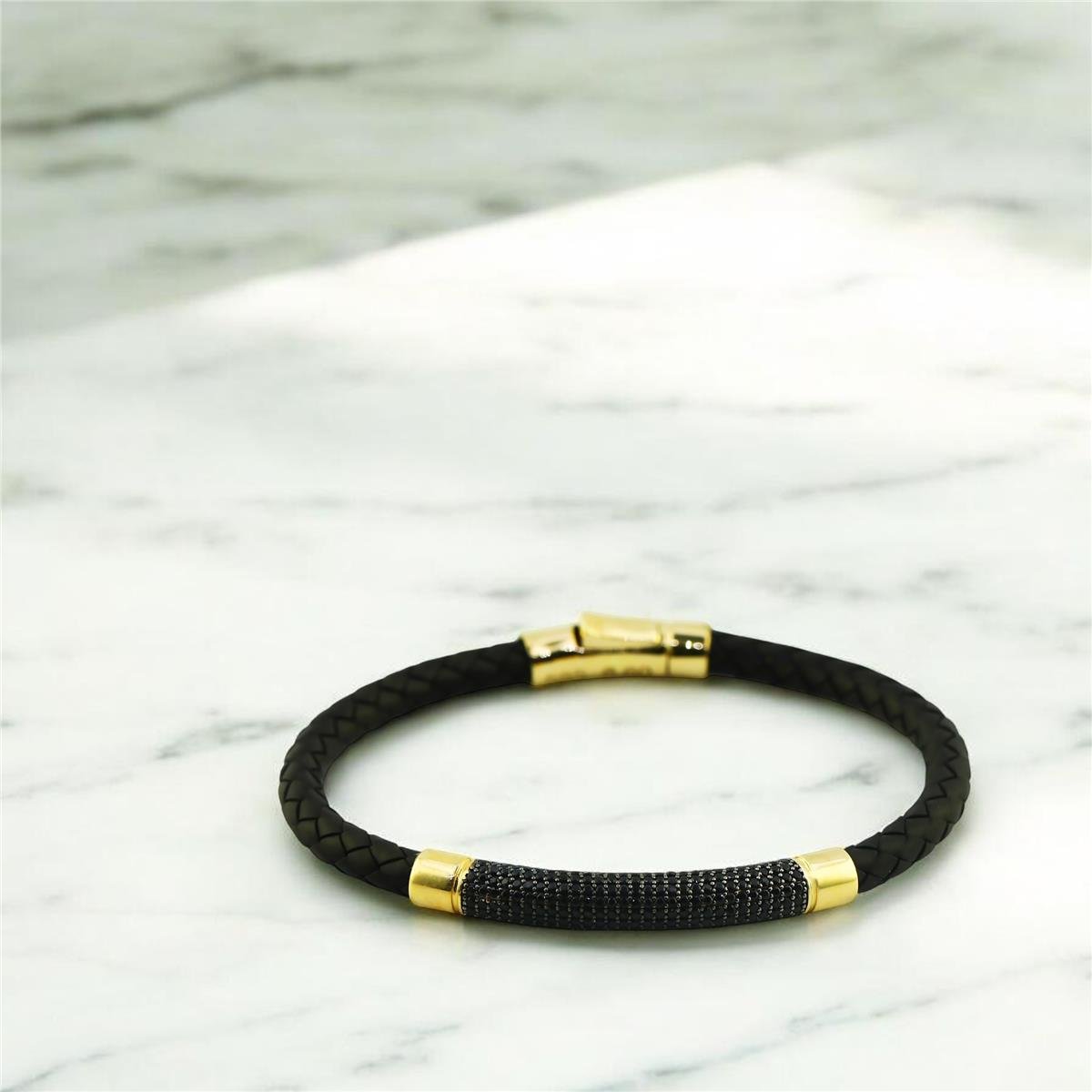 14 Ayar Altın Tasarım Bileklik  -  0196580