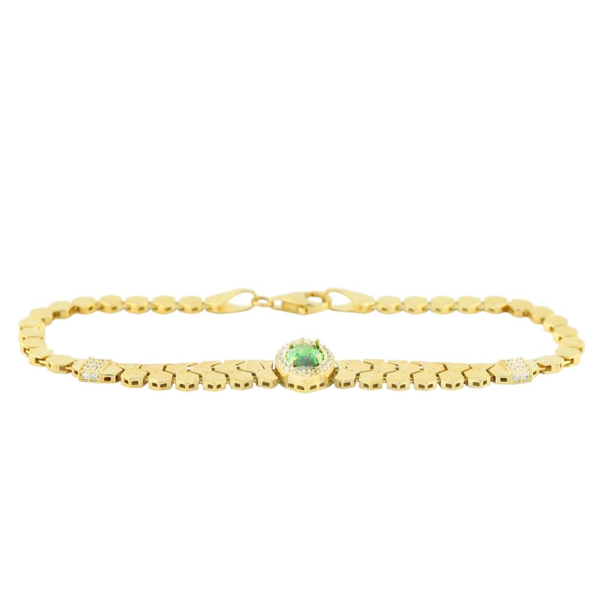 14 Ayar Altın Tasarım Bileklik  -  0196789