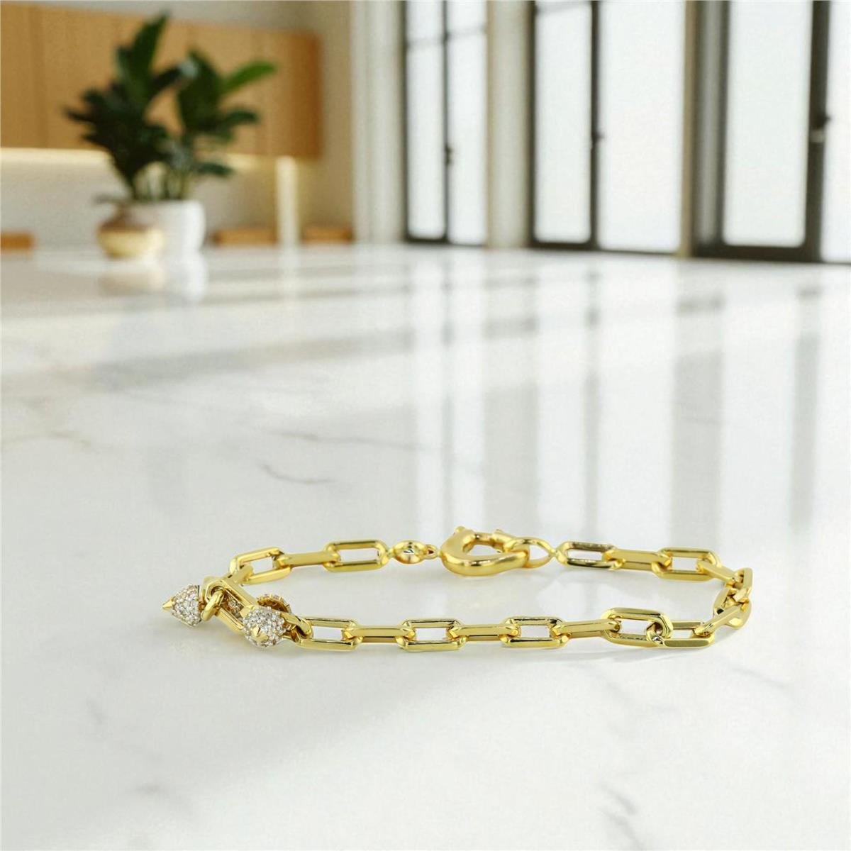 14 Ayar Altın Tasarım Bileklik  -  0197968