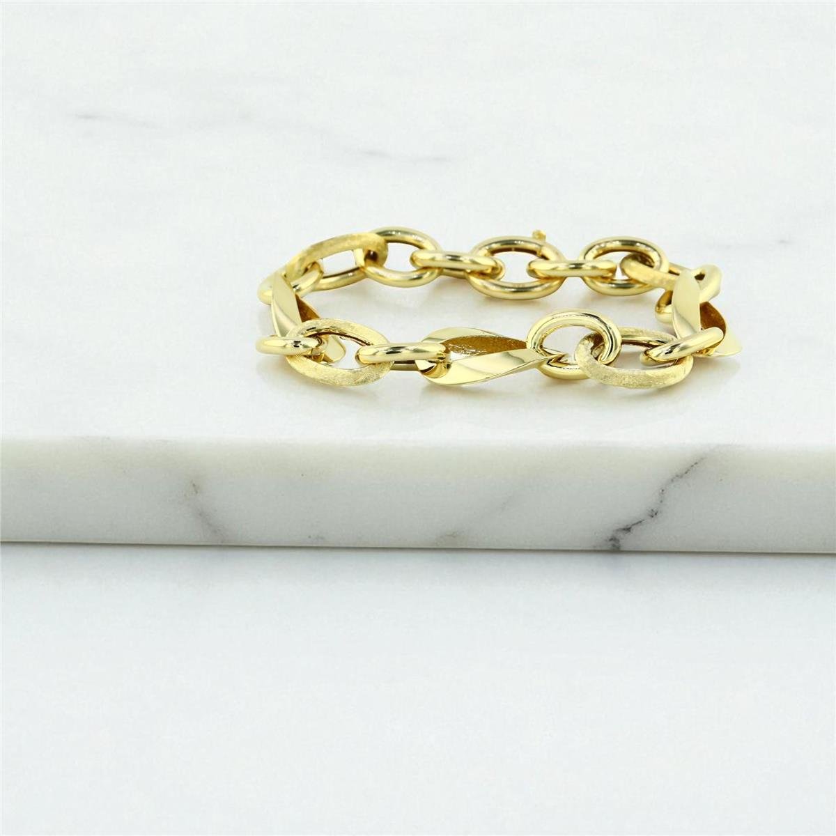 14 Ayar Altın Tasarım Bileklik  -  0198879