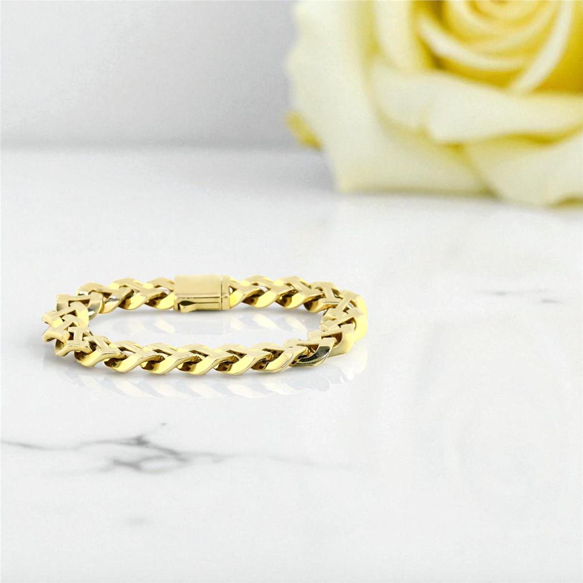 14 Ayar Altın Tasarım Bileklik  -  0199021