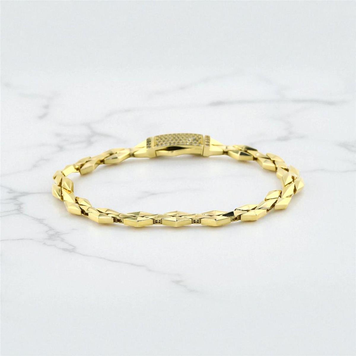 14 Ayar Altın Tasarım Bileklik  -  0199032