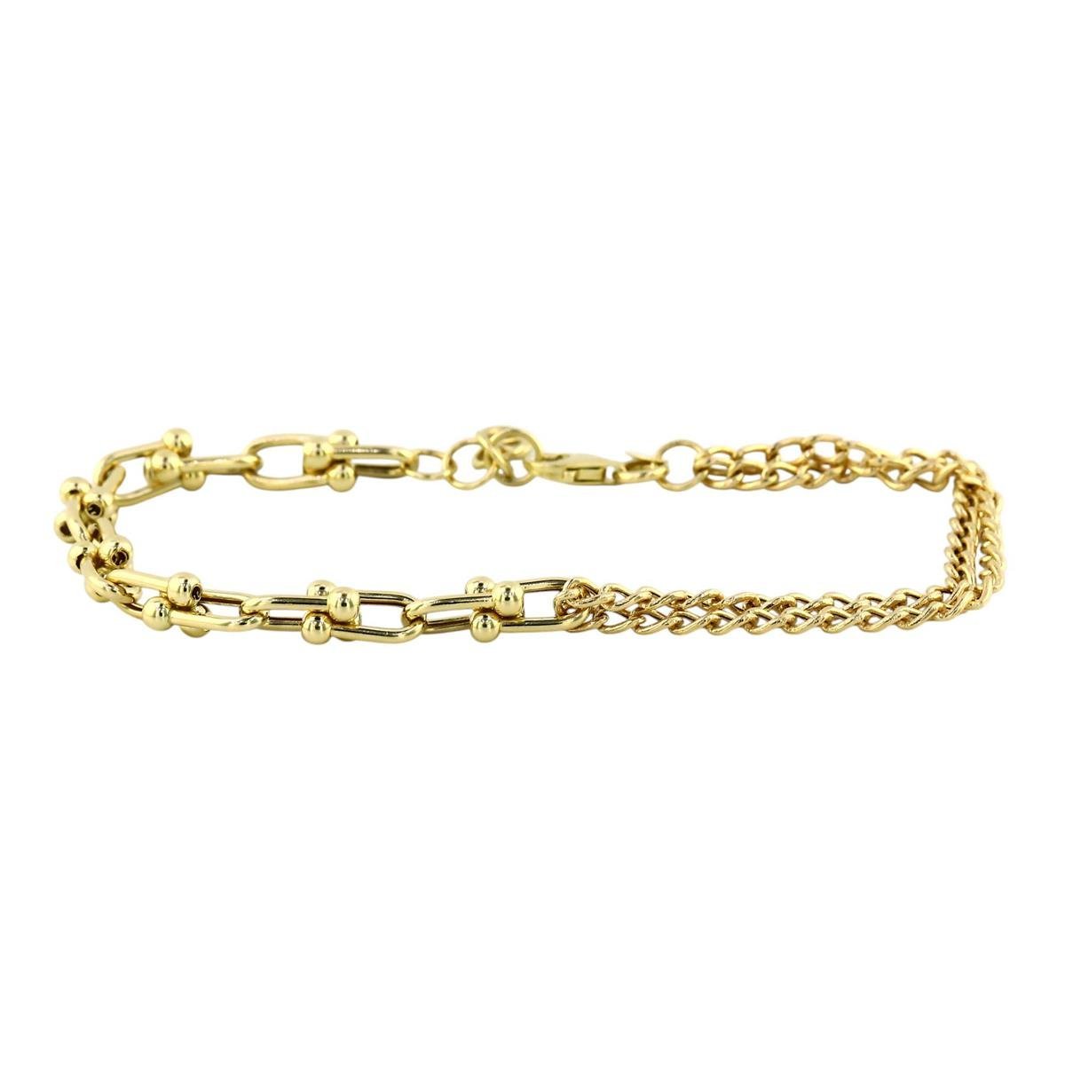 14 Ayar Altın Tasarım Bileklik  -  0199040