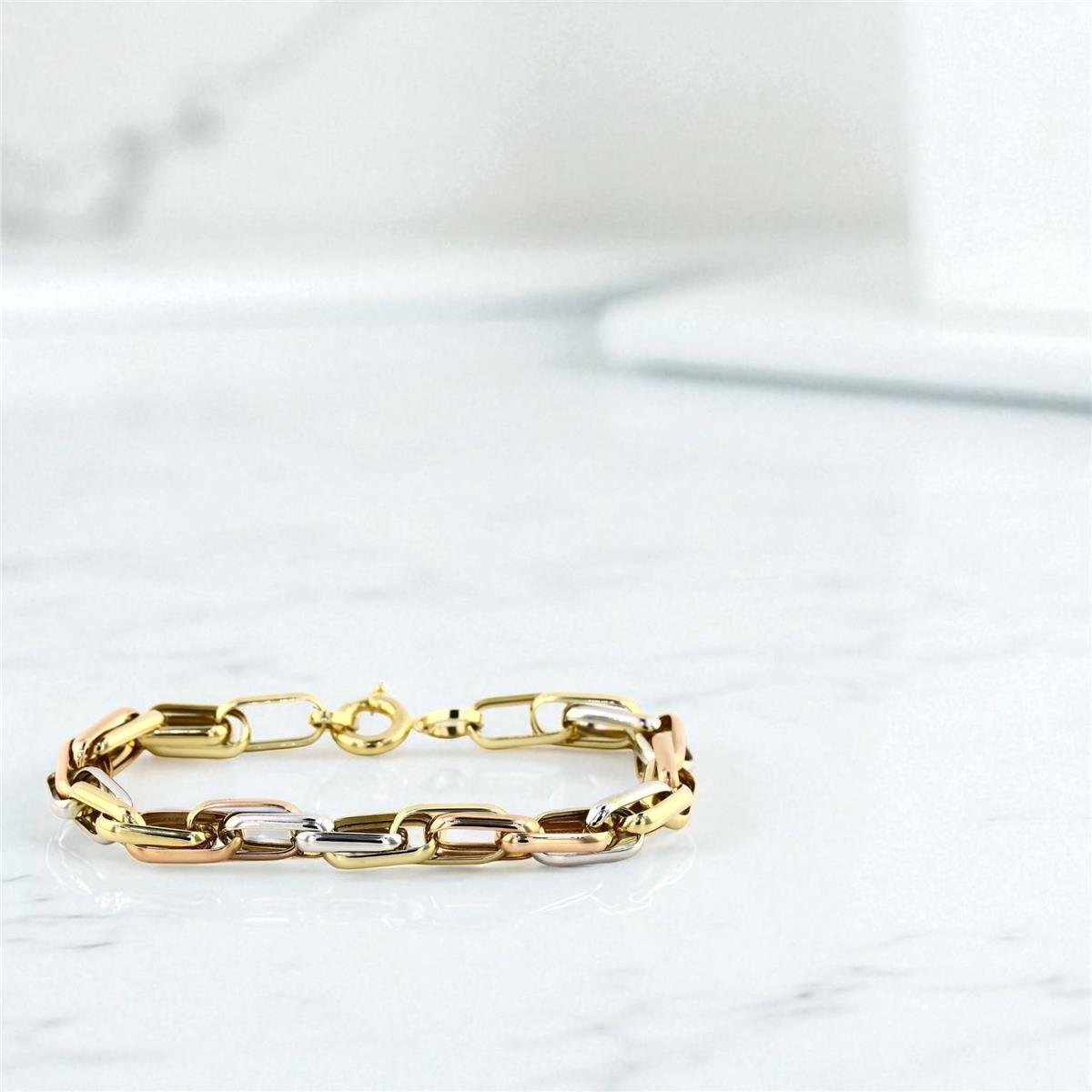 14 Ayar Altın Tasarım Bileklik  -  0199044