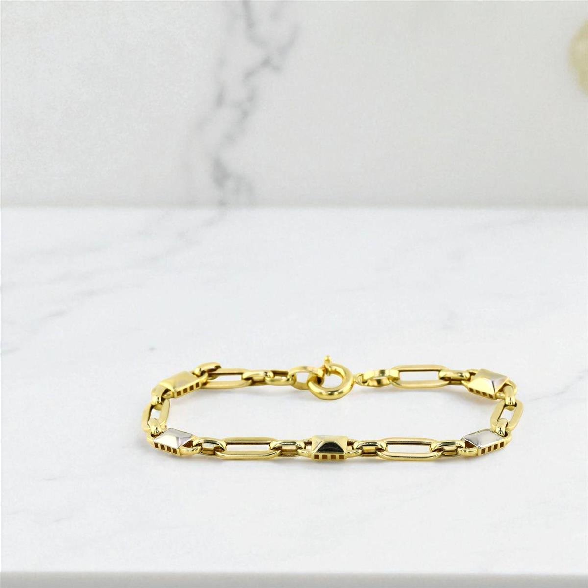 14 Ayar Altın Tasarım Bileklik  -  0199057