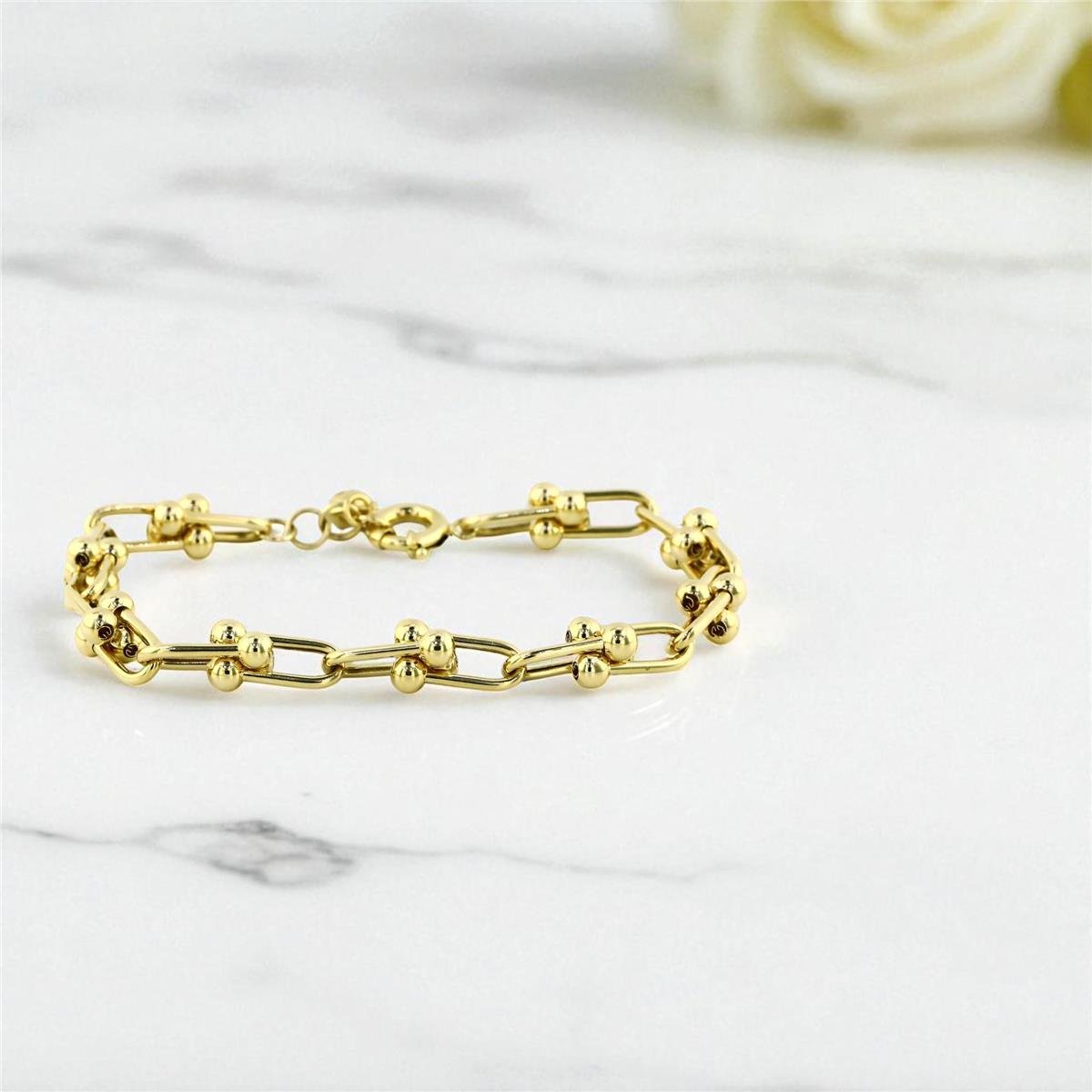 14 Ayar Altın Tasarım Bileklik  -  0199067