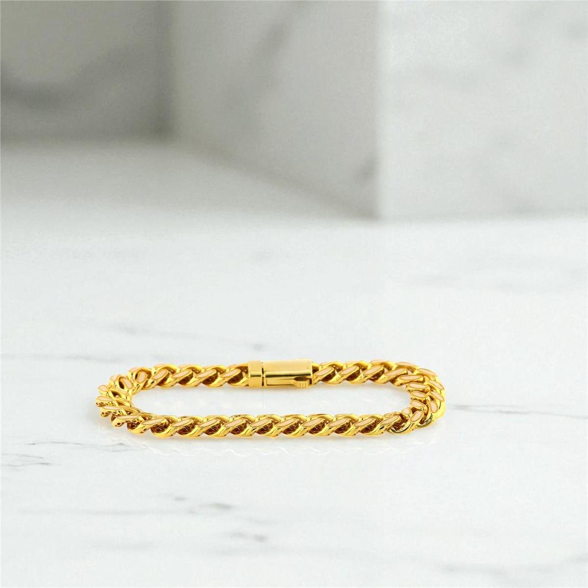 14 Ayar Altın Tasarım Bileklik  -  0199069