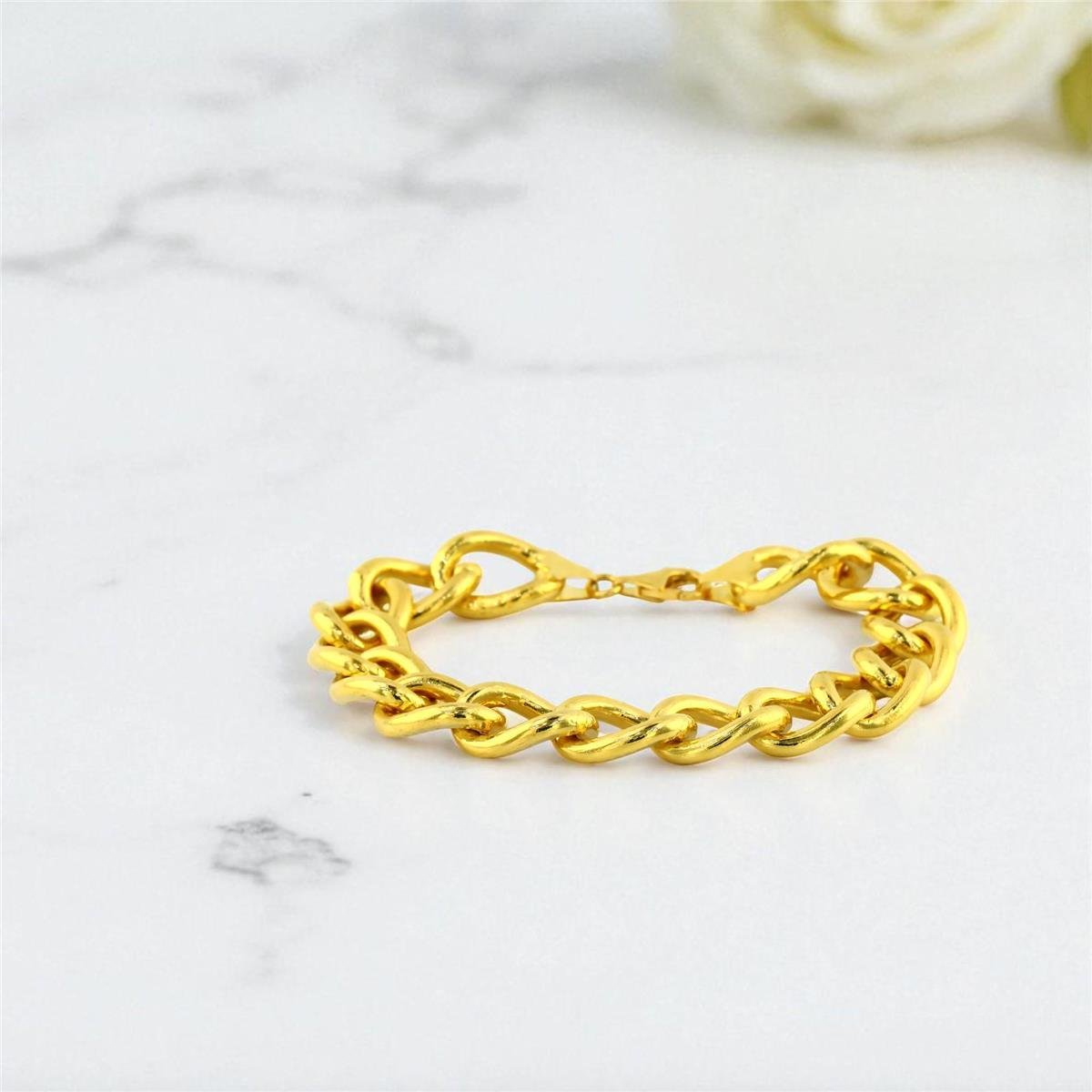 14 Ayar Altın Tasarım Bileklik  -  0199070