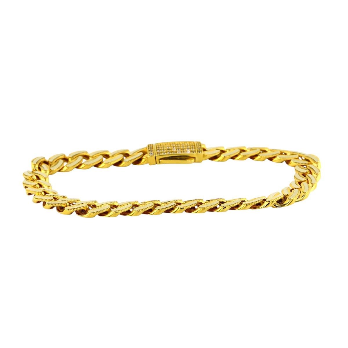 14 Ayar Altın Tasarım Bileklik  -  0199071