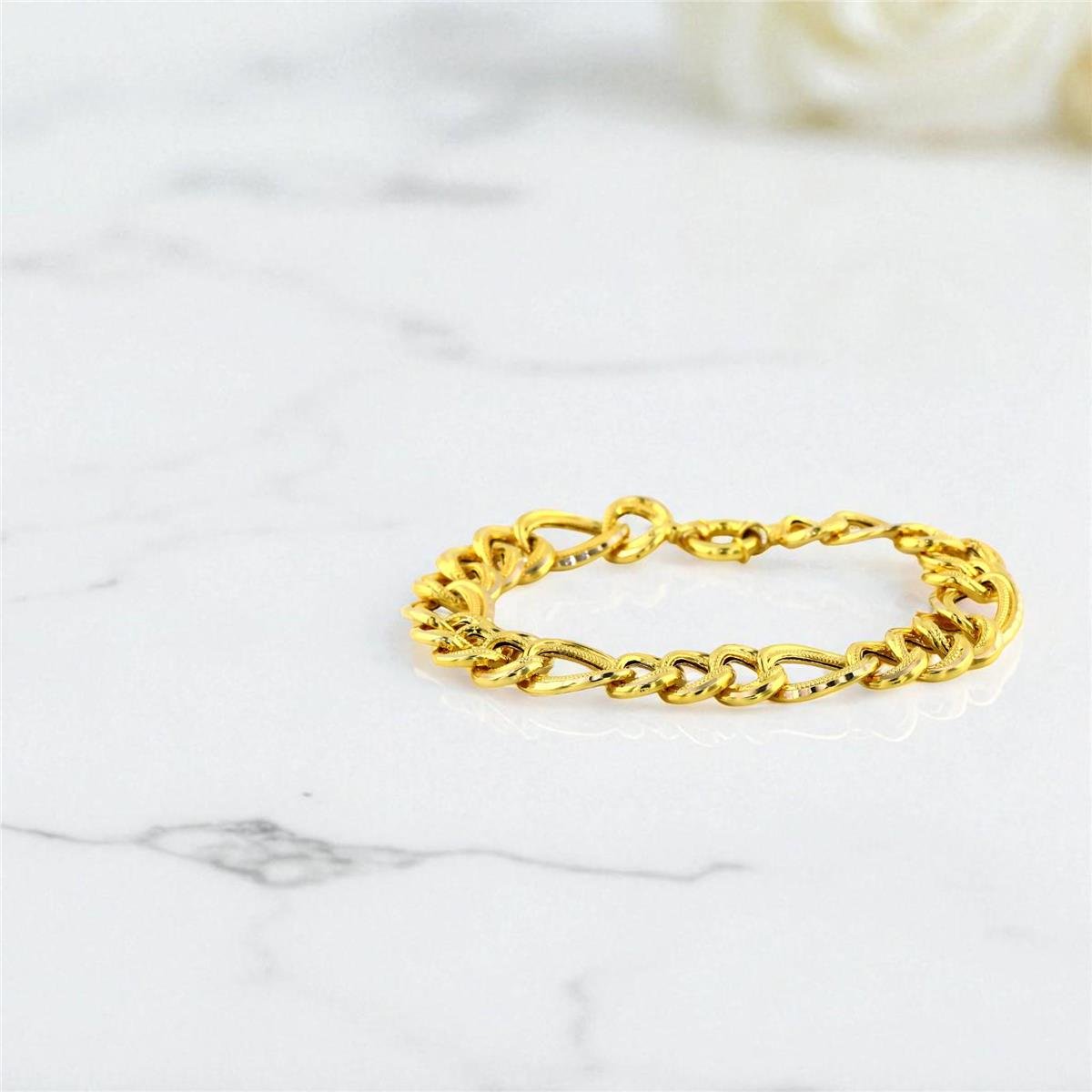 14 Ayar Altın Tasarım Bileklik  -  0199072