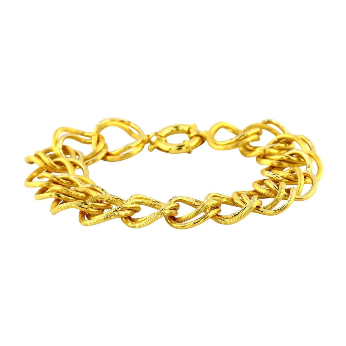 14 Ayar Altın Tasarım Bileklik  -  0199073