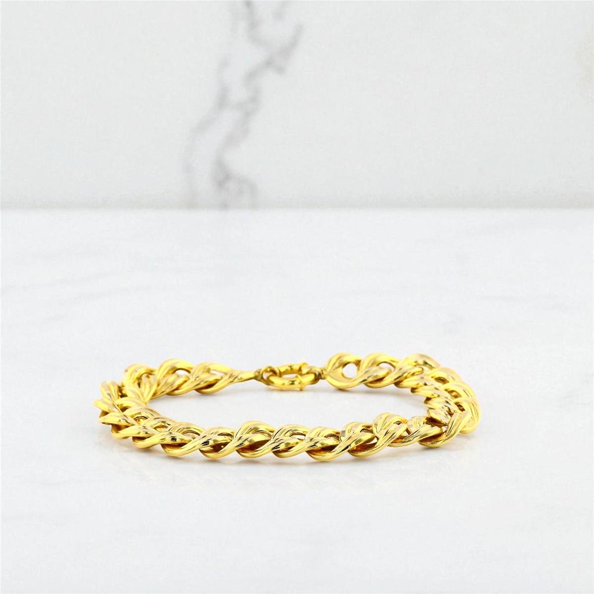 14 Ayar Altın Tasarım Bileklik  -  0199074