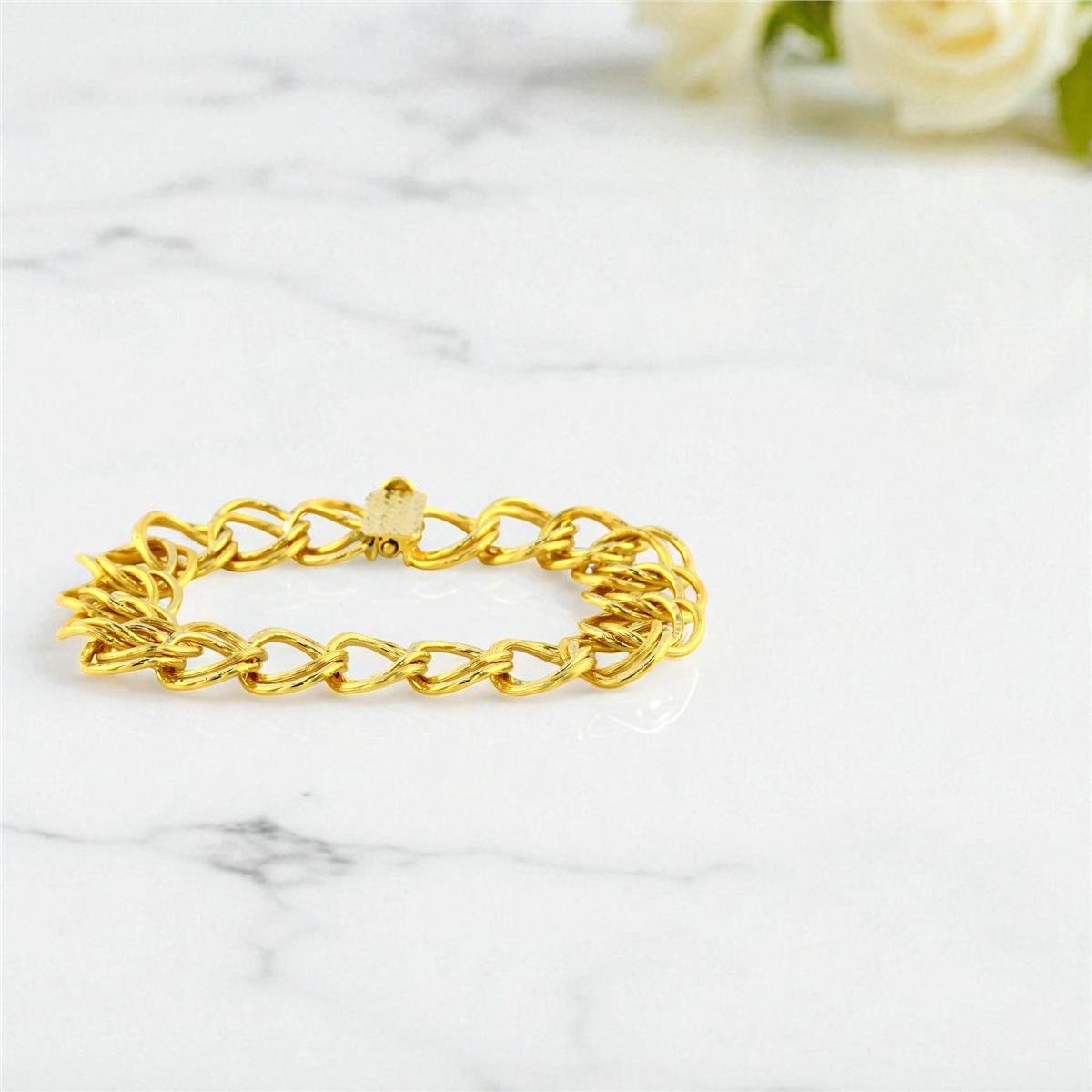 14 Ayar Altın Tasarım Bileklik  -  0199076