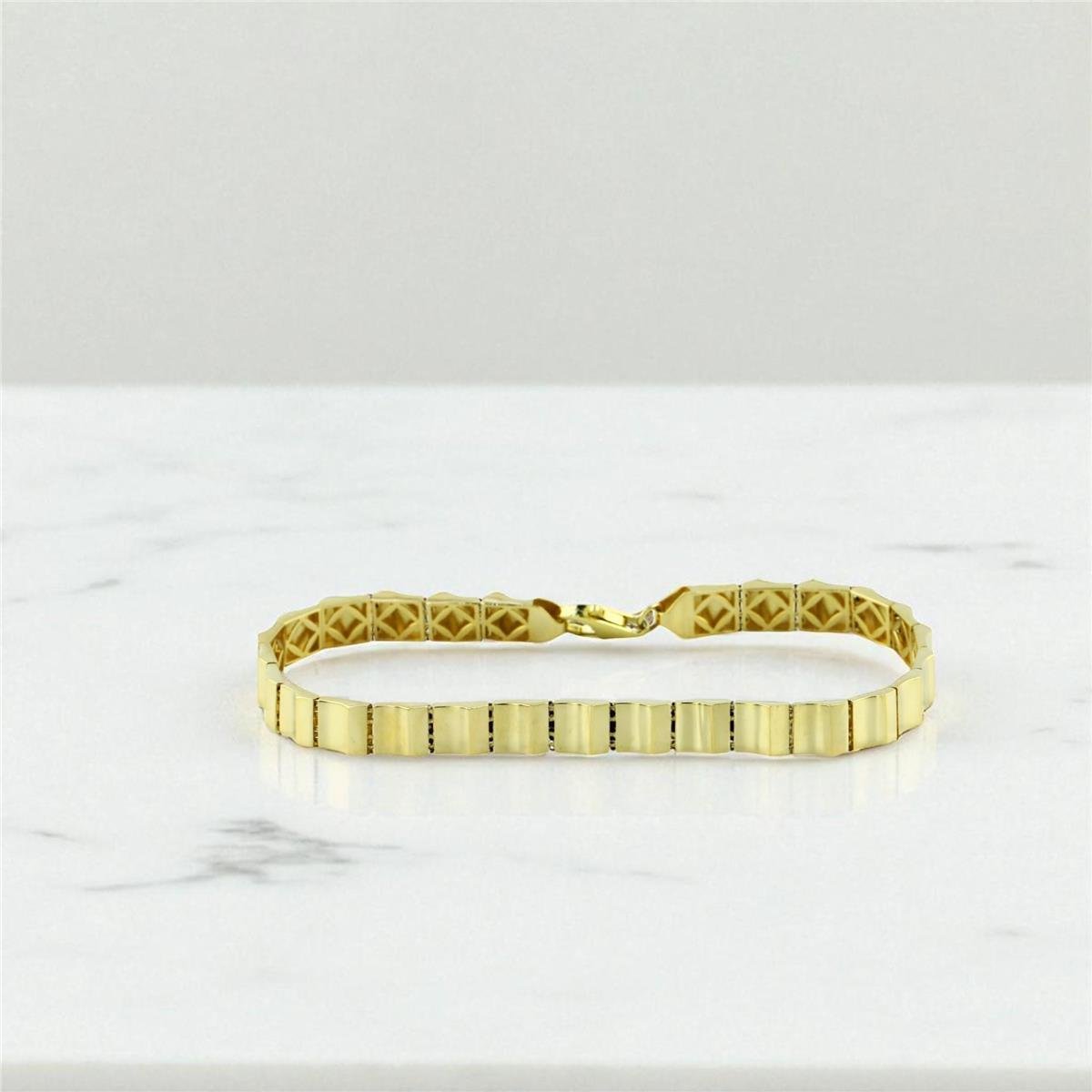14 Ayar Altın Tasarım Bileklik  -  0199166
