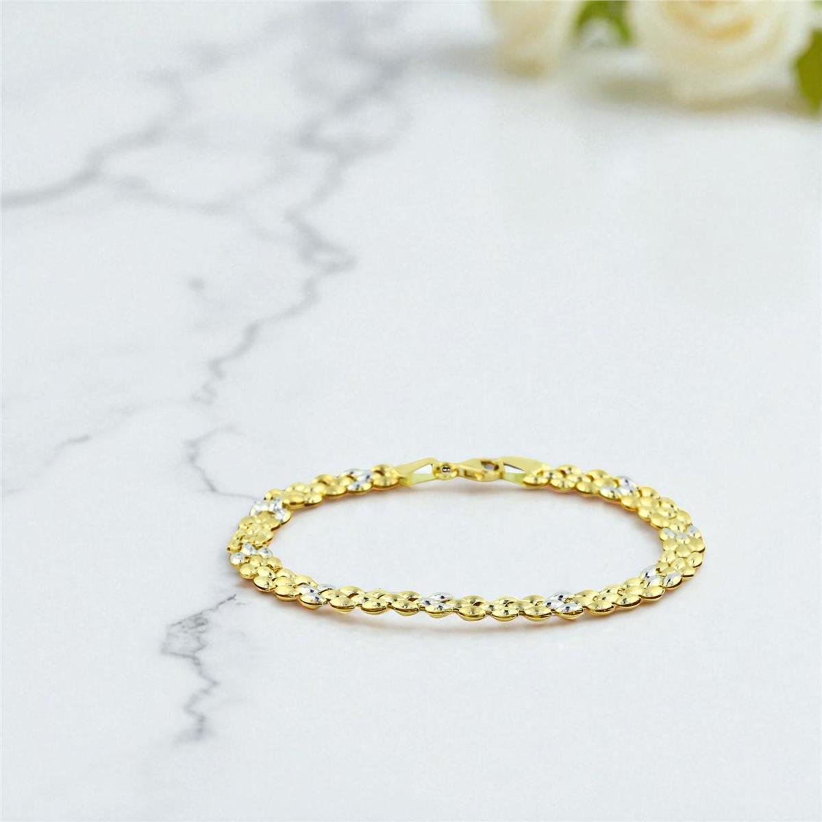 14 Ayar Altın Tasarım Bileklik  -  0199168