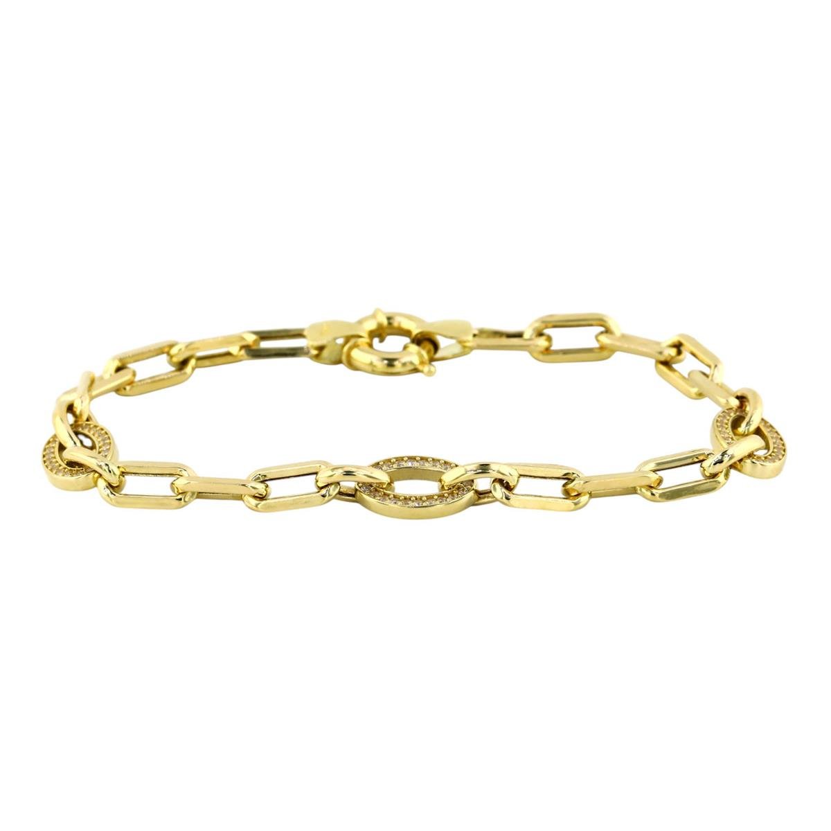 14 Ayar Altın Tasarım Bileklik  -  0199189