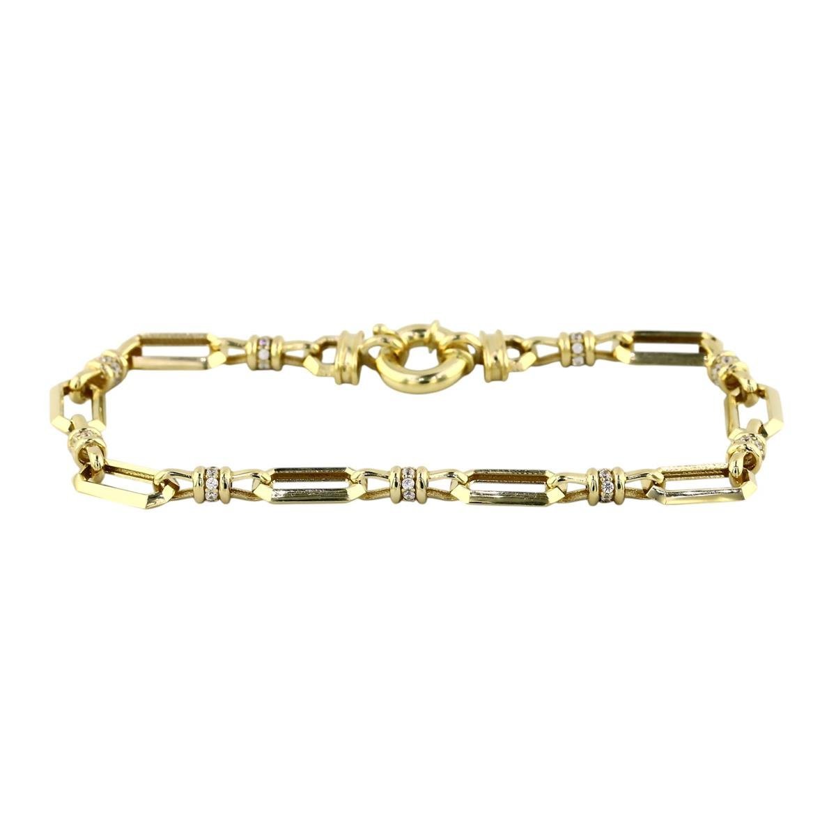 14 Ayar Altın Tasarım Bileklik  -  0199190