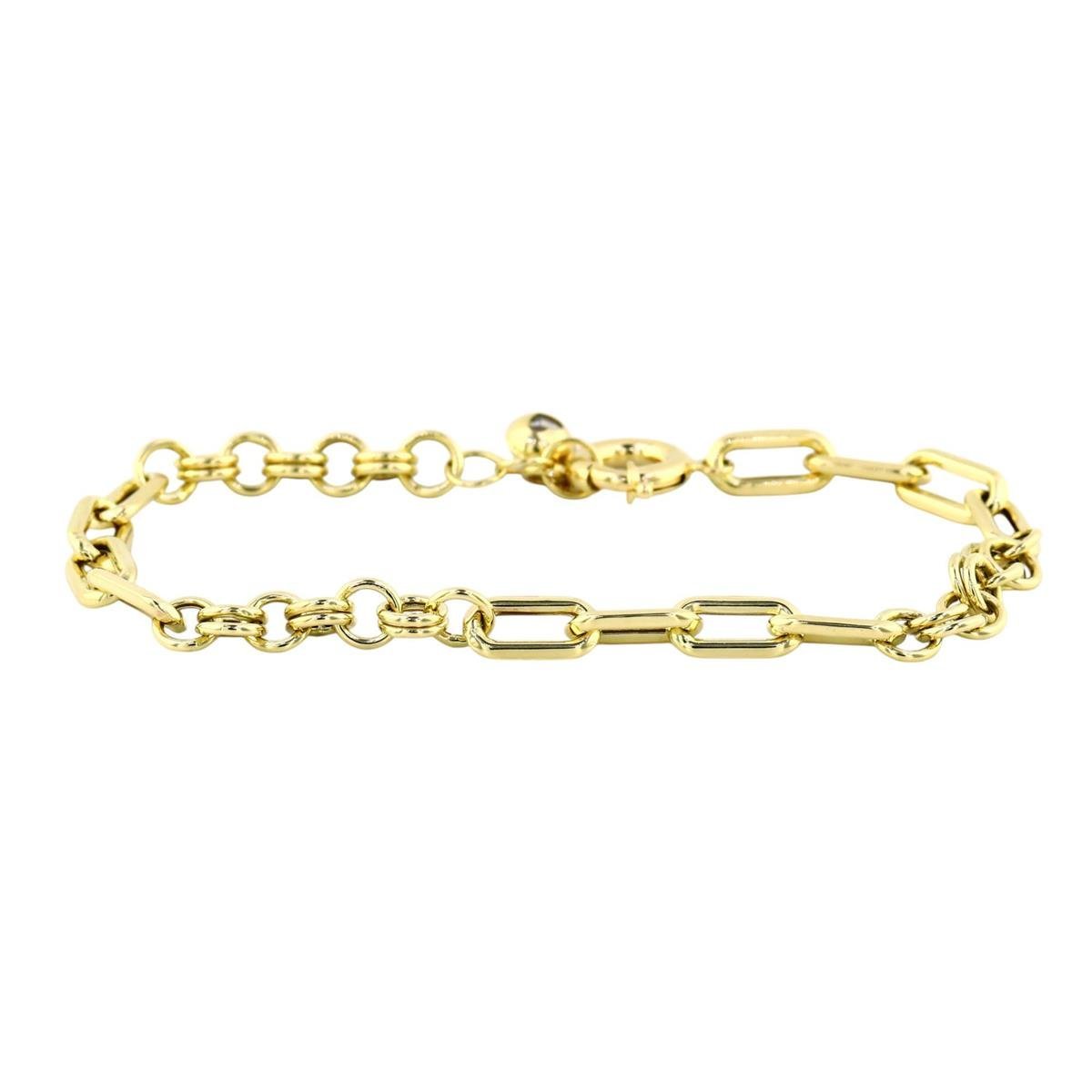 14 Ayar Altın Tasarım Bileklik  -  0199195